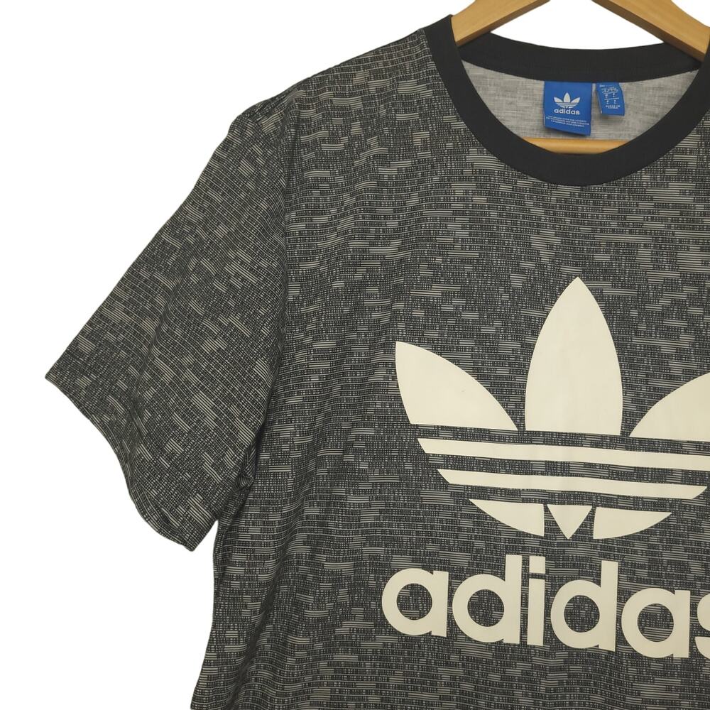 Adidas Originals Men’s Trefoil Allover Print T-Shirt Size Large Gray AY8360 - Picture 5 of 14
